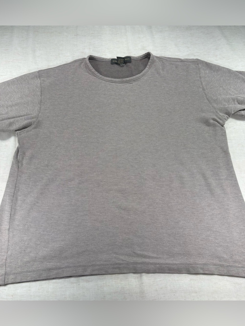 Banana Republic Men's Crew Neck Short Sleeve Shirt - Brown